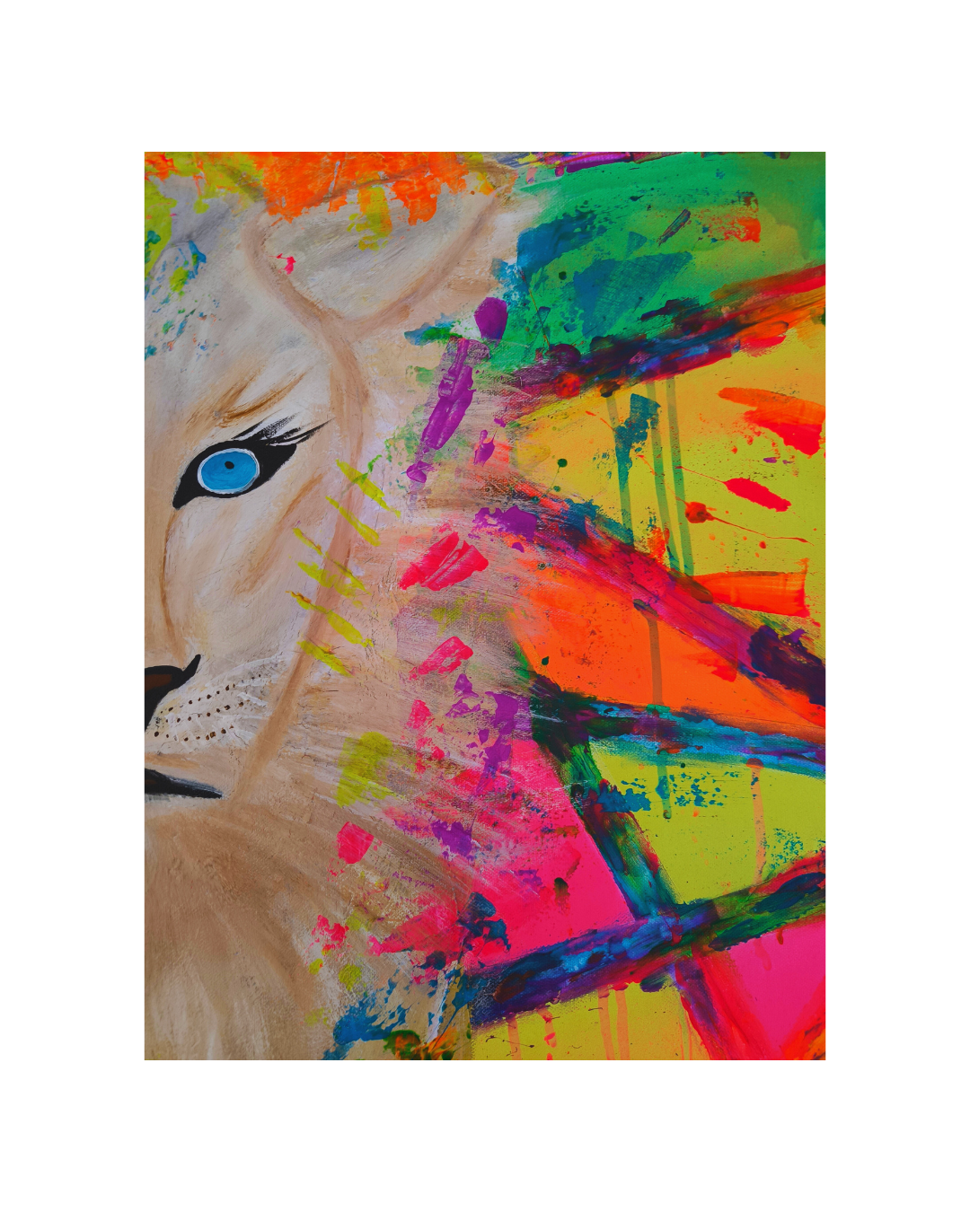 You can't catch a wild Lioness | Abstract Art | Contemporary Art | Wallart | Expressionismus
