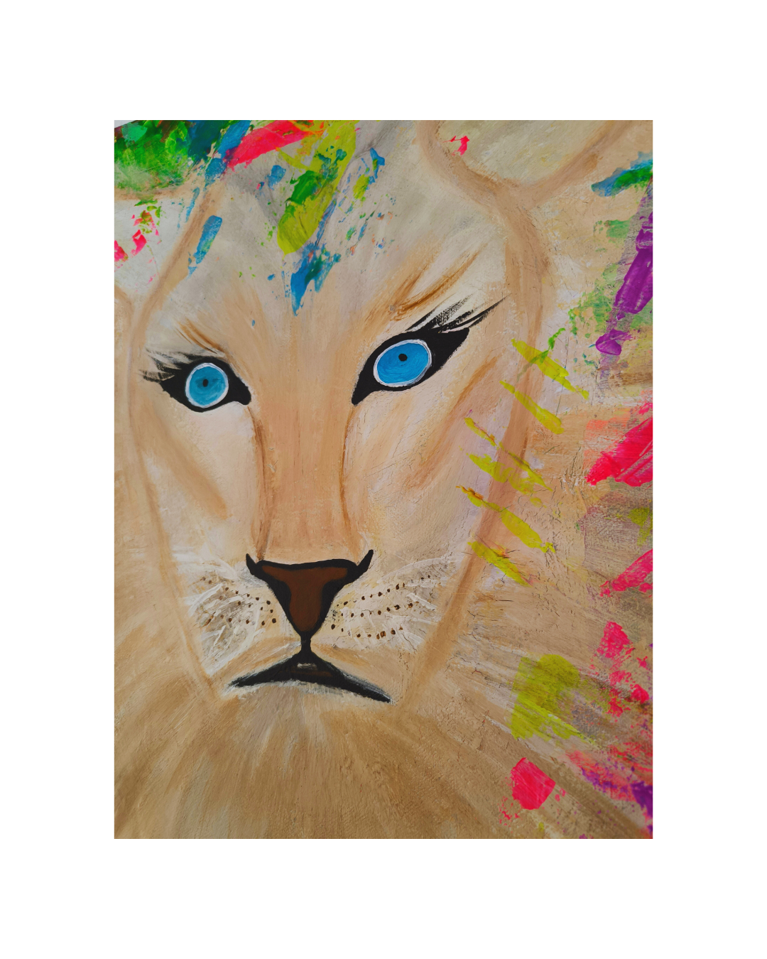 You can't catch a wild Lioness | Abstract Art | Contemporary Art | Wallart | Expressionismus