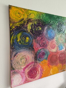 Life is a Circle - Tanya Silva - Acryl auf Leinwand