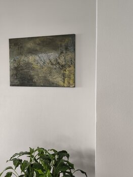 Carpfishing - Tanya Silva - Acryl, Zement auf Leinwand