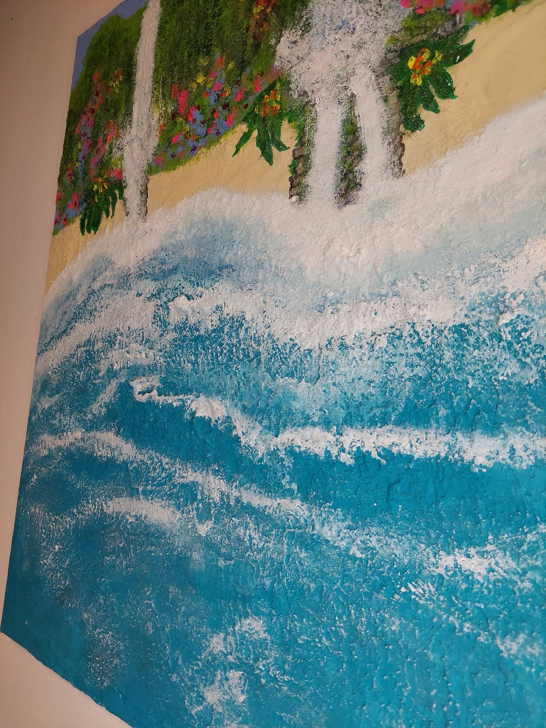Dreams can come true - Tanya Silva - Acryl, Sand auf Leinwand