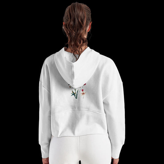 Recycled Blend Women's Half-Zip Cropped and Oversized Hoodie | TriDri TD077