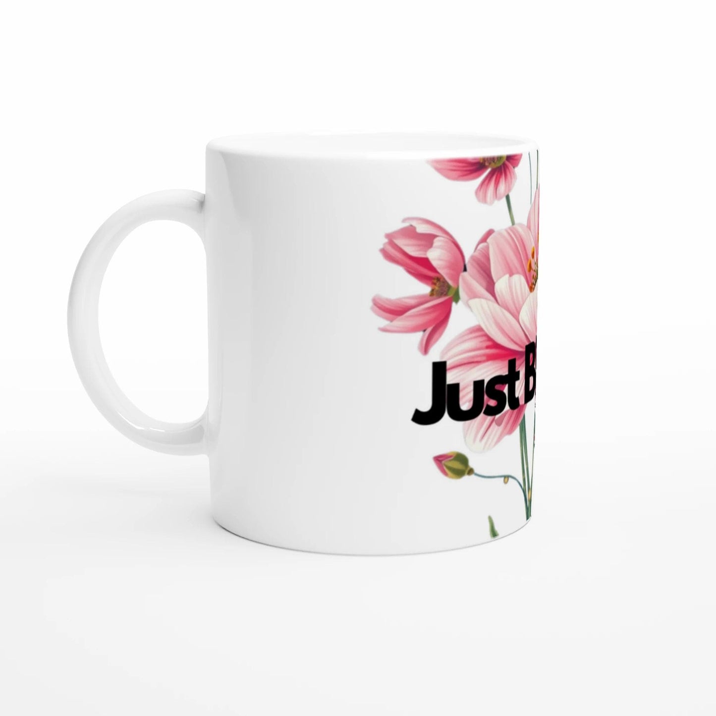 Keramiktasse 325ml – Glänzende weiße Kaffeetasse mit hochwertigem Druck | Spülmaschinen- & mikrowellengeeignet, Geschenk für Kaffee Lover