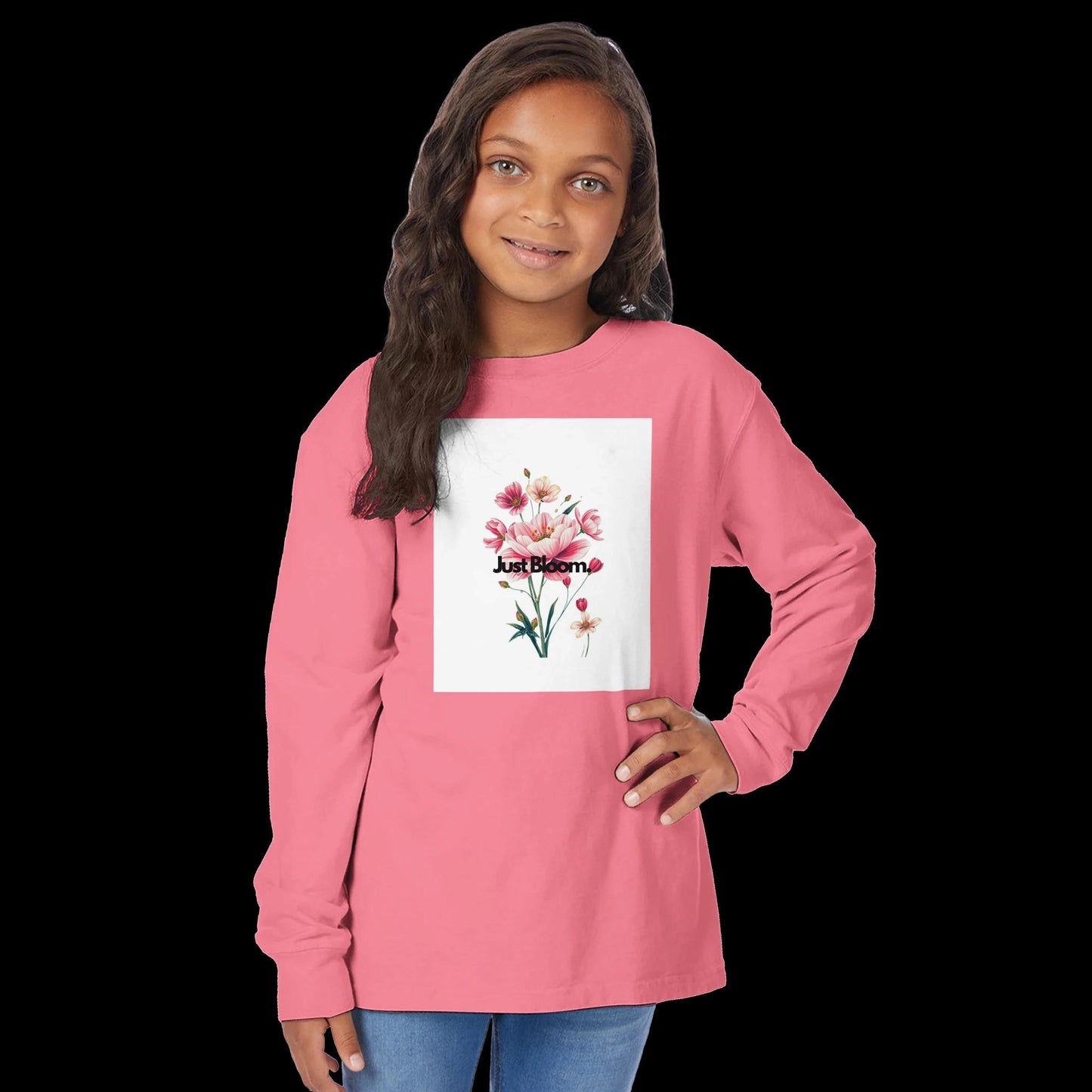 Kids Long Sleeve Crewneck T-Shirt | ComfortWash GDH275