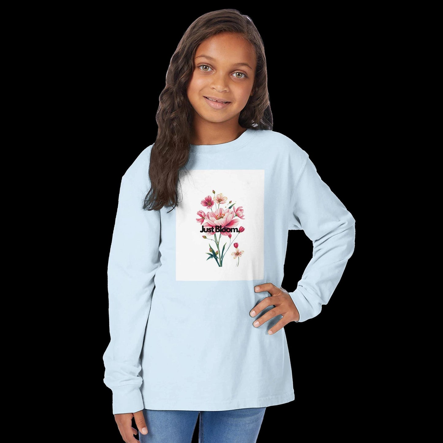 Kids Long Sleeve Crewneck T-Shirt | ComfortWash GDH275
