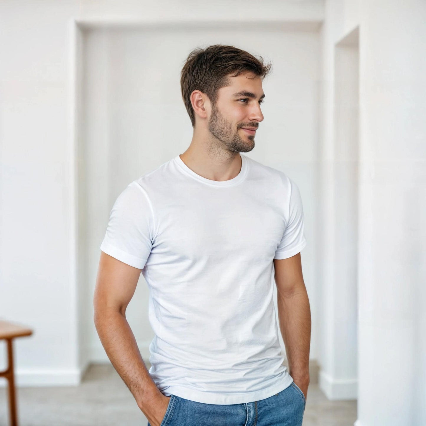 Heavyweight T-Shirt aus 100% Baumwolle – Klassisches Unisex Basic Shirt | Freizeitshirt, Lässiger Vintage Look, Hochwertige Doppelnähte