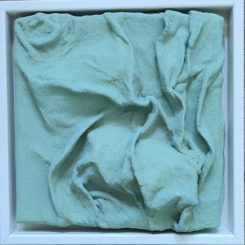 Mint Frequencies - Tanya Silva - Acryl, Sand auf Leinwand