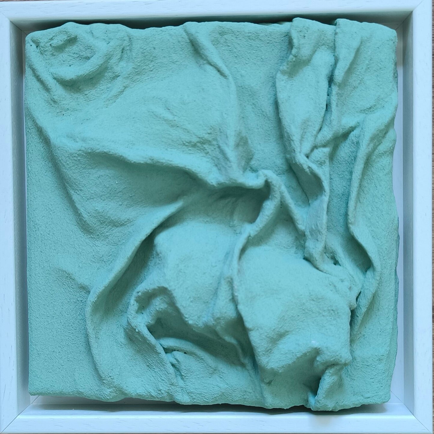 Mint Frequencies - Tanya Silva - Acryl, Sand auf Leinwand