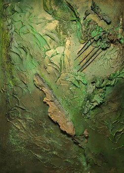 Earthwonder - Mother Earth - Tanya Silva - Acryl, Farbspray auf Leinwand