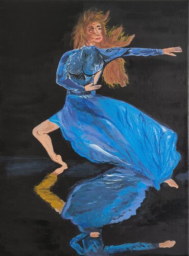 Dancing in the Shadow - Tanya Silva - Acryl auf Leinwand