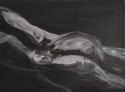 don't judge your "BODY" - Tanya Silva - Acryl, Zement auf Leinwand