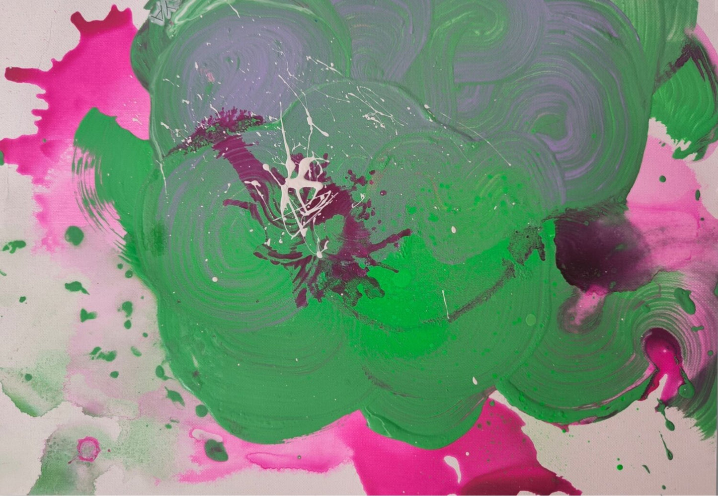 Go with the flow - Tanya Silva - Acryl auf Papier Original