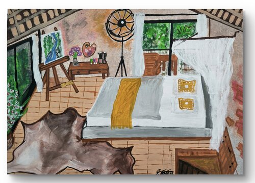 Dreamroom - Tanya Silva - Acryl auf Papier