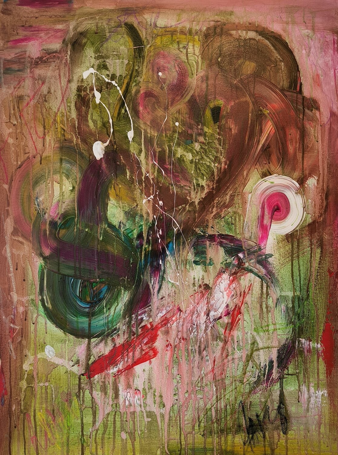 Lost my Way - EMOTIONS - Tanya Silva - Acryl, Kohle auf Leinwand