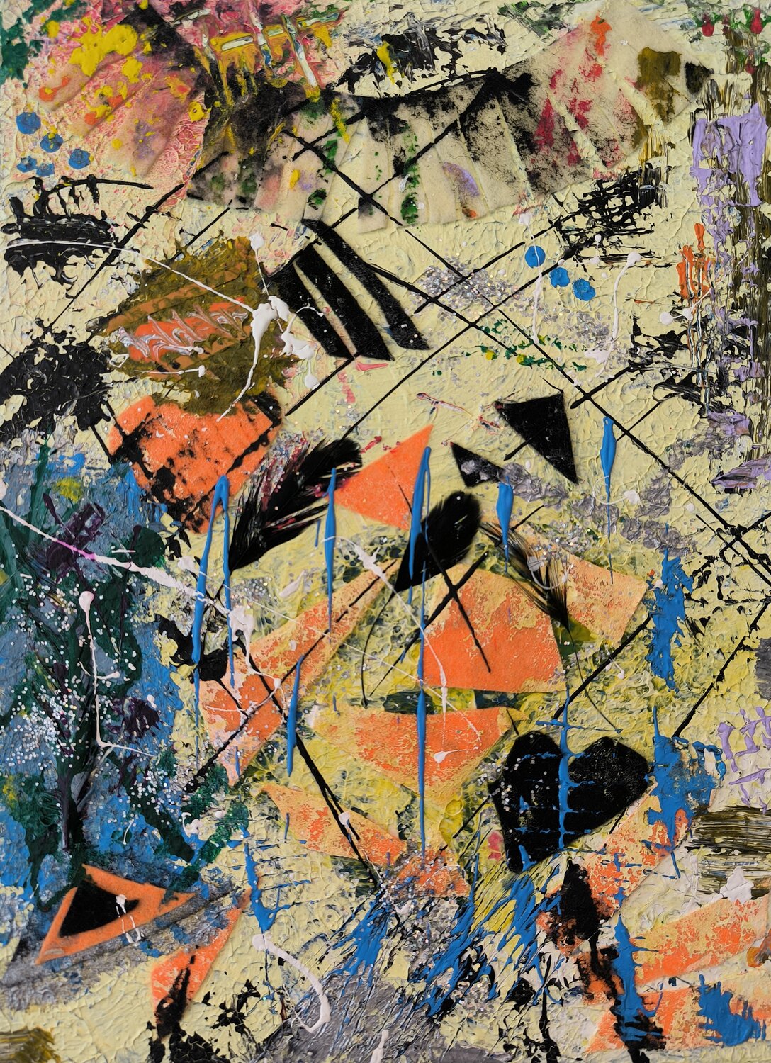 In da Club - Partytime - Tanya Silva - Acryl, Filz auf Leinwand