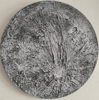 MOON - Tanya Silva - Acrylic, cement on canvas