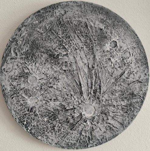 MOON - Tanya Silva - Acrylic, cement on canvas