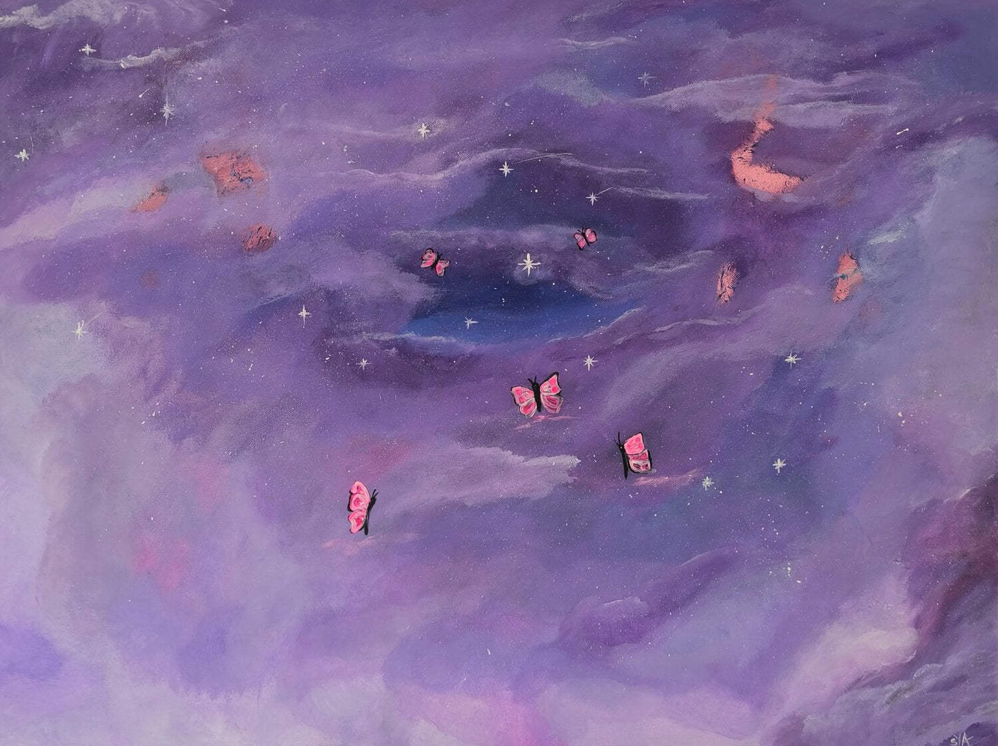 The Light will guide You - Tanya Silva - Acryl, Blattgold auf Leinwand