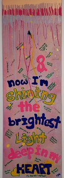 Now I'm shining - Tanya Silva - Acryl, Farbspray auf Leinwand
