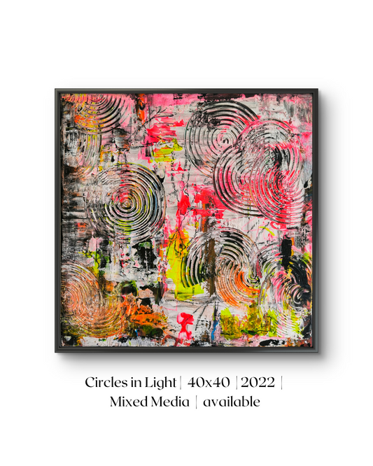 Circles in Light | Abstract Art | Wallart | Contemporary Art