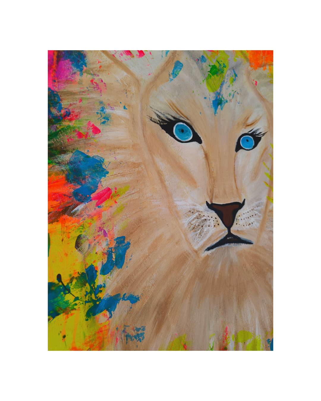 You can't catch a wild Lioness | Abstract Art | Contemporary Art | Wallart | expressionism
