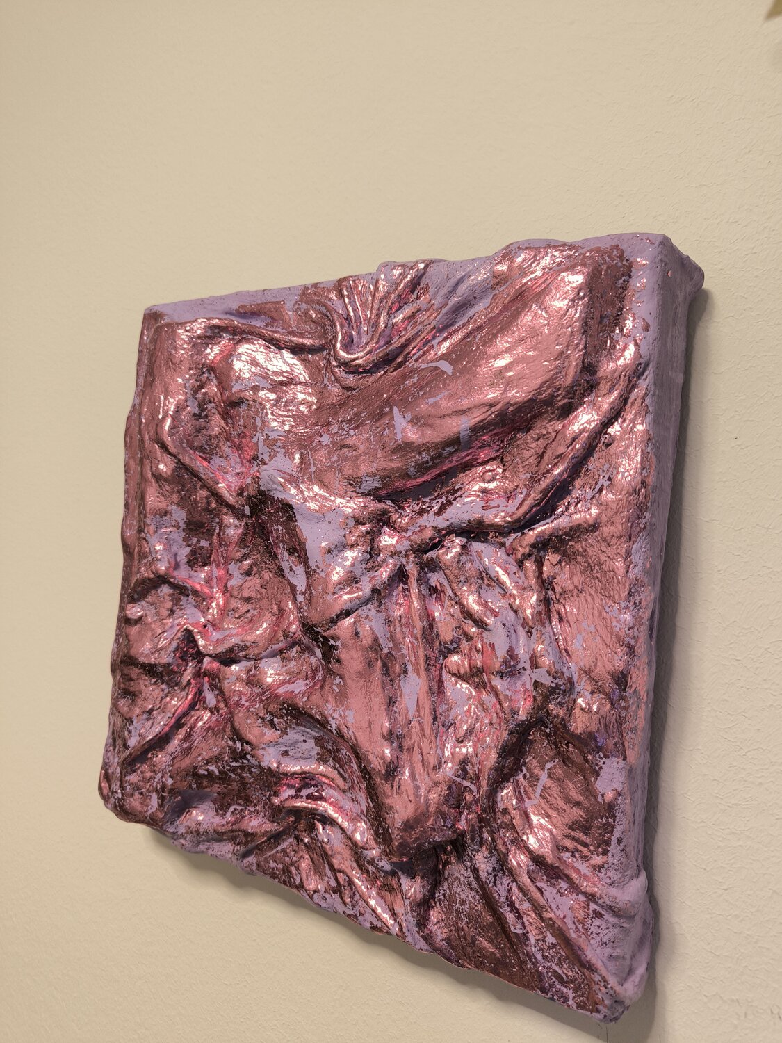 Violet Vibes - Tanya Silva - Acrylic, objects on canvas