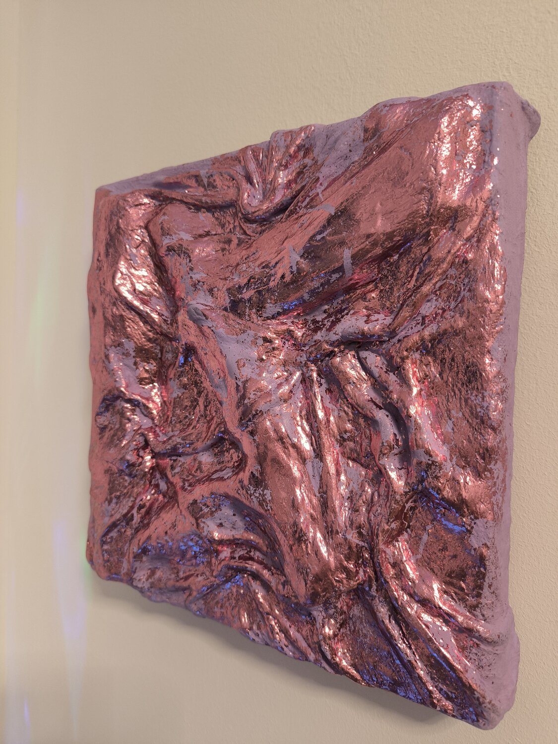 Violet Vibes - Tanya Silva - Acrylic, objects on canvas