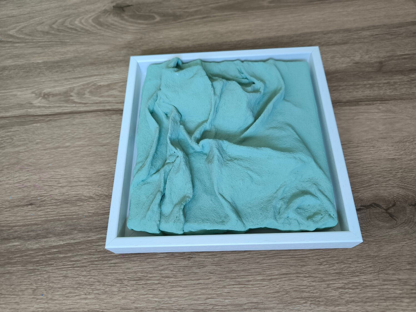 Mint Frequencies - Tanya Silva - Acryl, Sand auf Leinwand