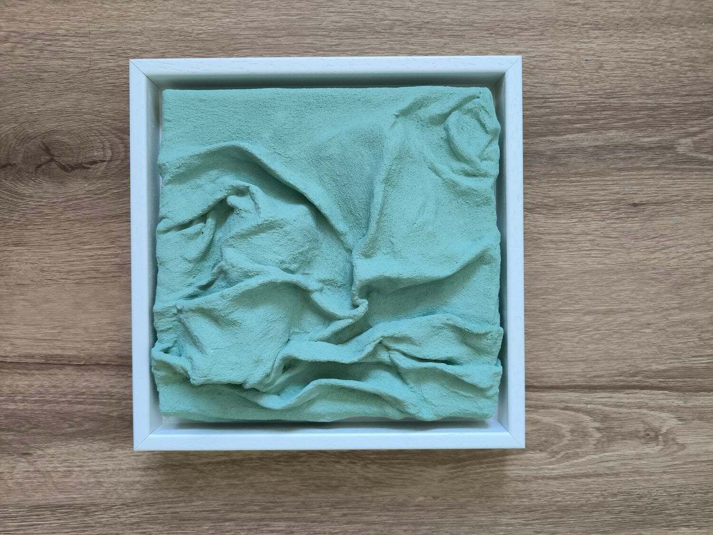 Mint Frequencies - Tanya Silva - Acryl, Sand auf Leinwand
