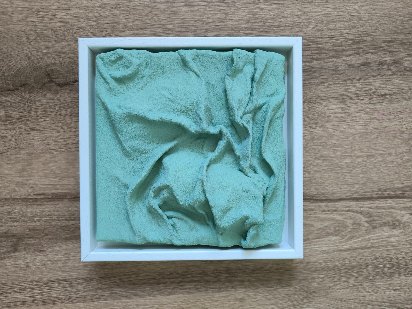 Mint Frequencies - Tanya Silva - Acryl, Sand auf Leinwand