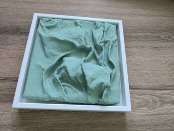 Mint Frequencies - Tanya Silva - Acryl, Sand auf Leinwand