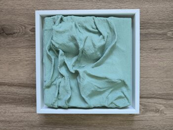 Mint Frequencies - Tanya Silva - Acryl, Sand auf Leinwand