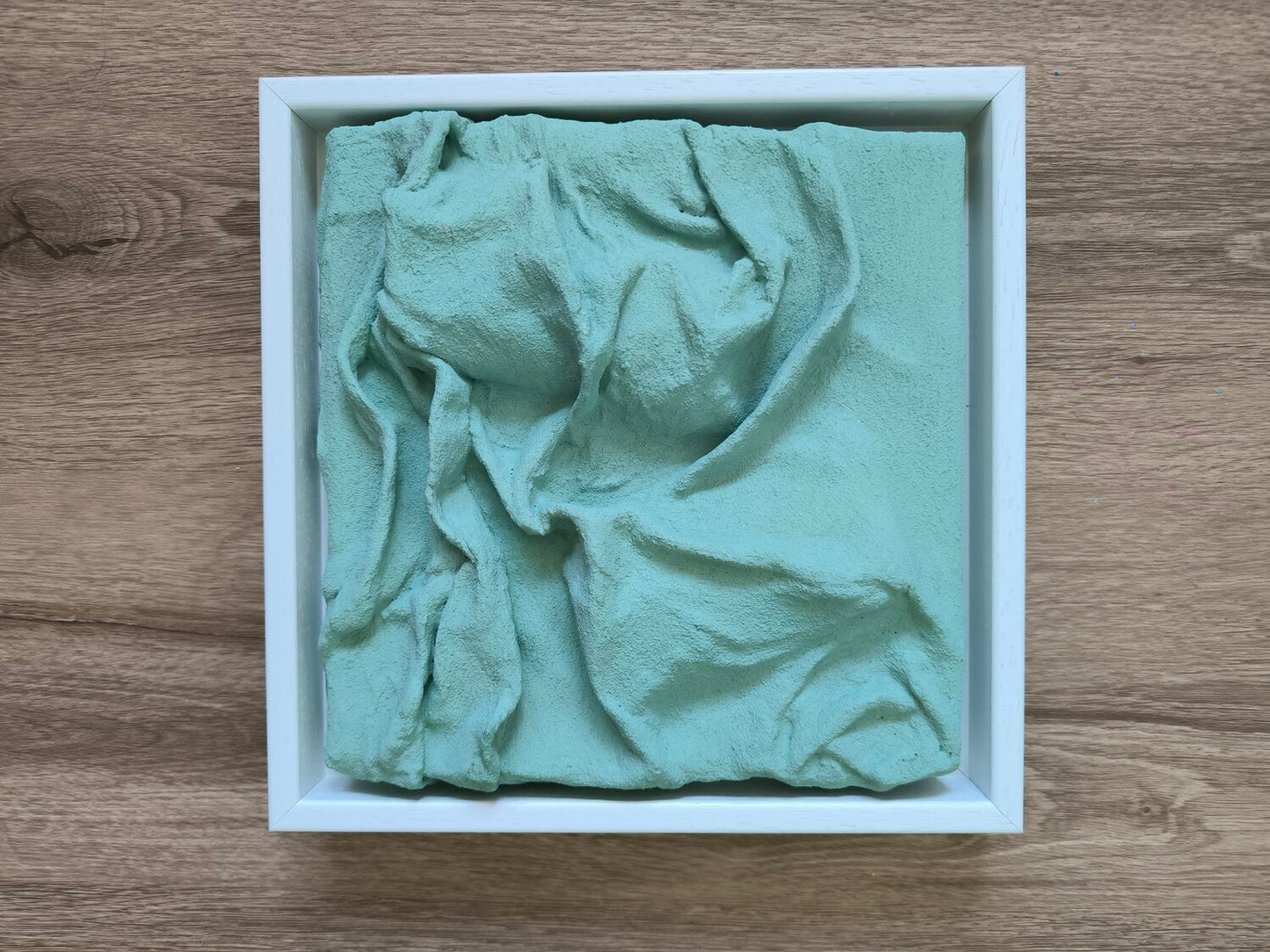 Mint Frequencies - Tanya Silva - Acryl, Sand auf Leinwand