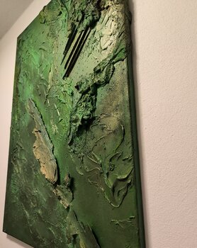 Earthwonder - Mother Earth - Tanya Silva - Acryl, Farbspray auf Leinwand