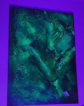 Earthwonder - Mother Earth - Tanya Silva - Acryl, Farbspray auf Leinwand
