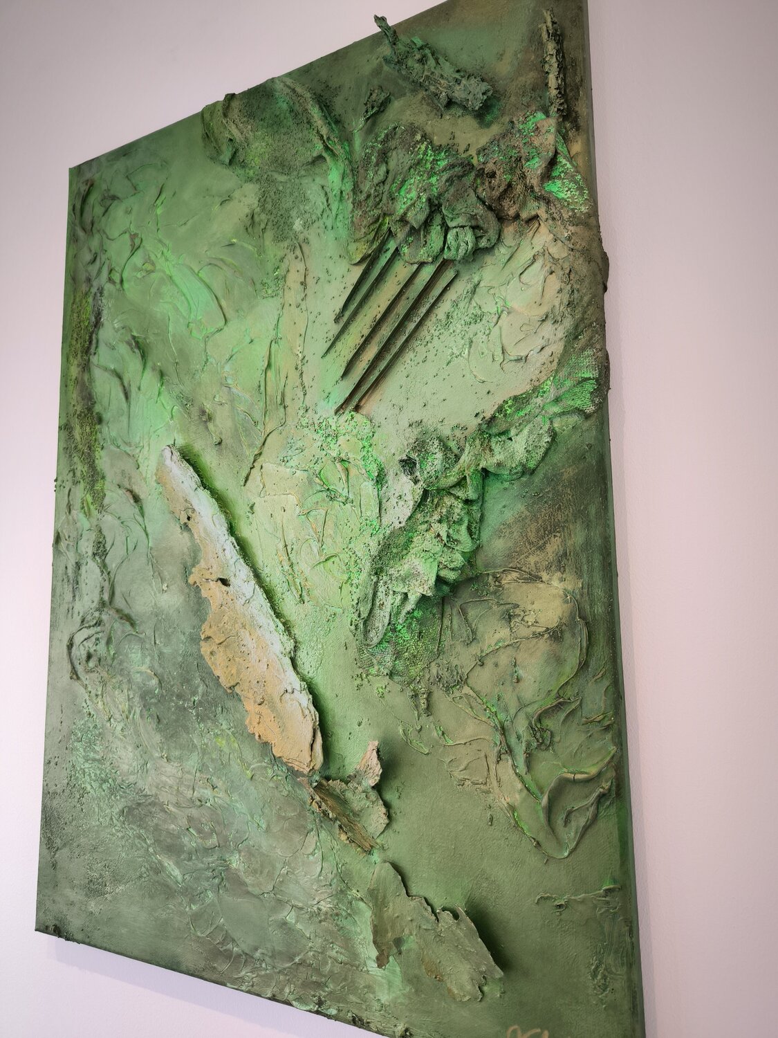 Earthwonder - Mother Earth - Tanya Silva - Acryl, Farbspray auf Leinwand