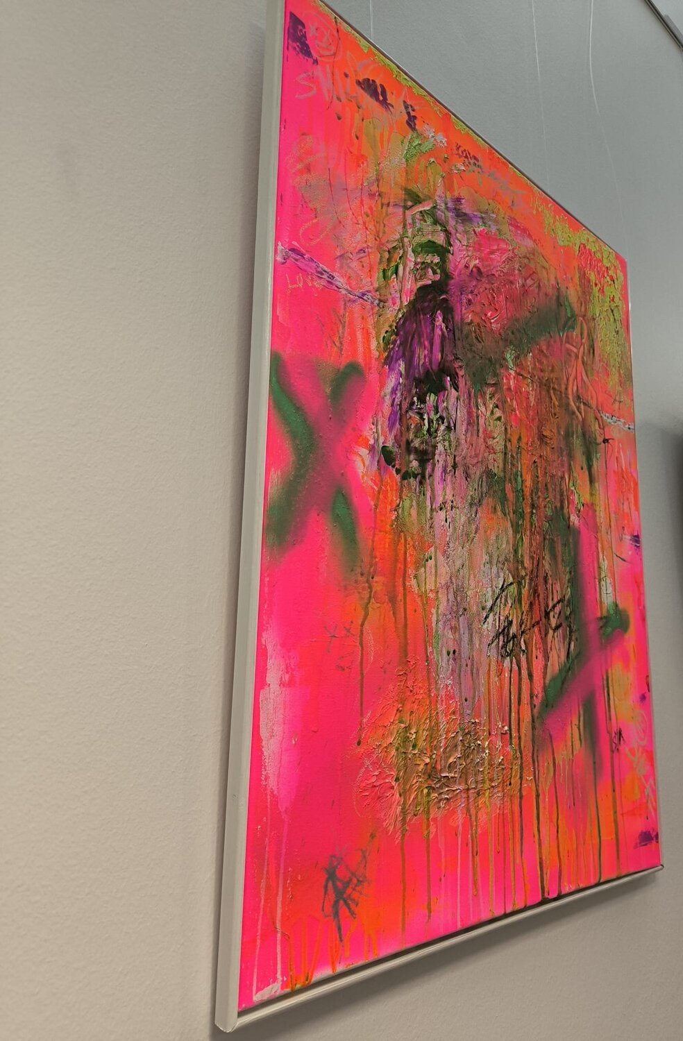 Light up my Room - Tanya Silva - Acryl, Farbspray auf Leinwand
