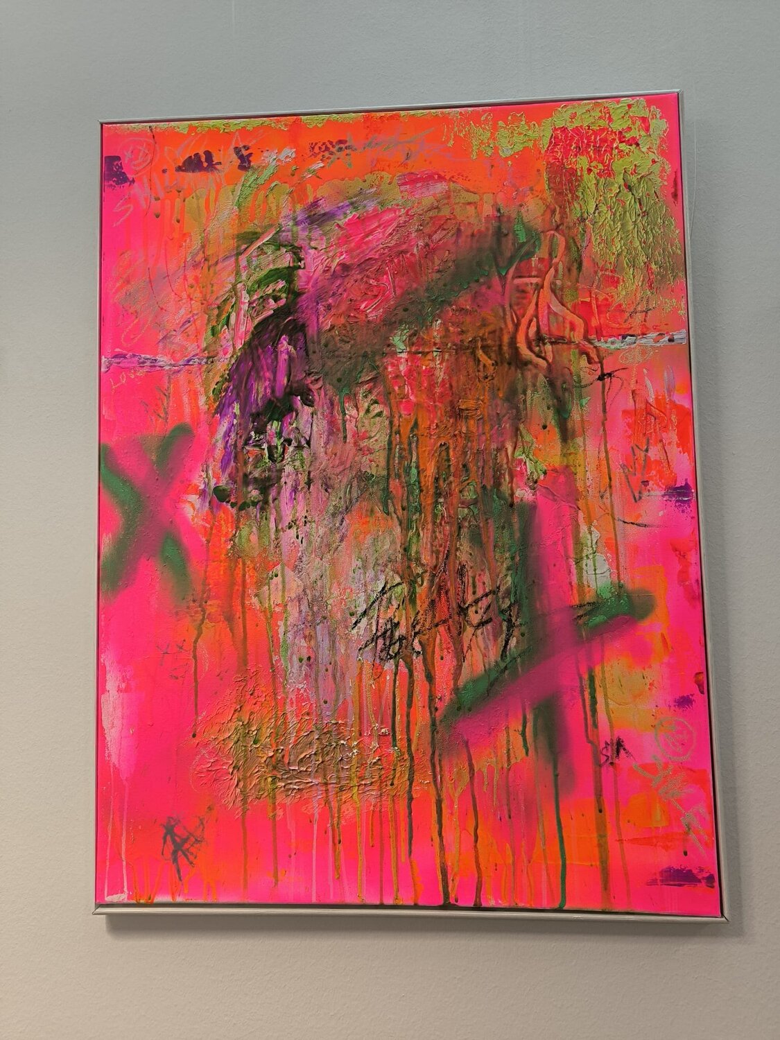 Light up my Room - Tanya Silva - Acryl, Farbspray auf Leinwand