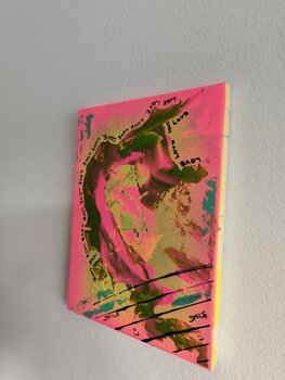 Little Love Serie 1. - Tanya Silva - Acryl, Buntstift auf Leinwand