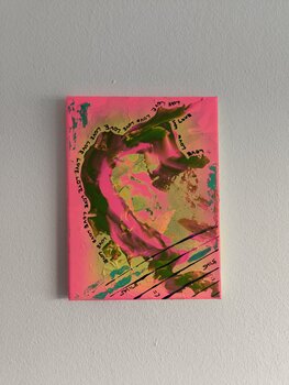 Little Love Serie 1. - Tanya Silva - Acryl, Buntstift auf Leinwand