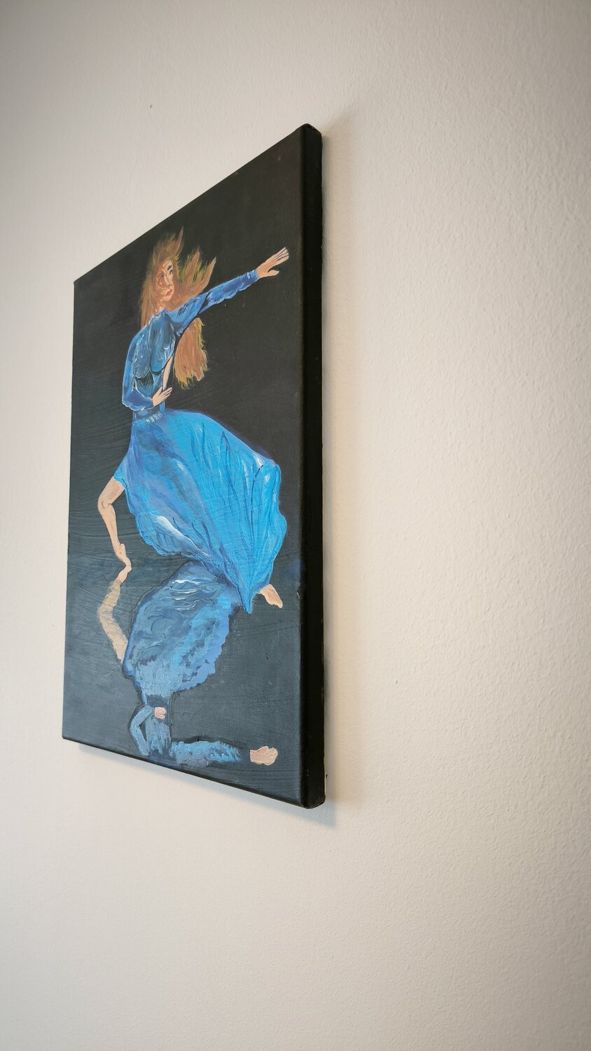 Dancing in the Shadow - Tanya Silva - Acryl auf Leinwand