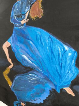 Dancing in the Shadow - Tanya Silva - Acryl auf Leinwand