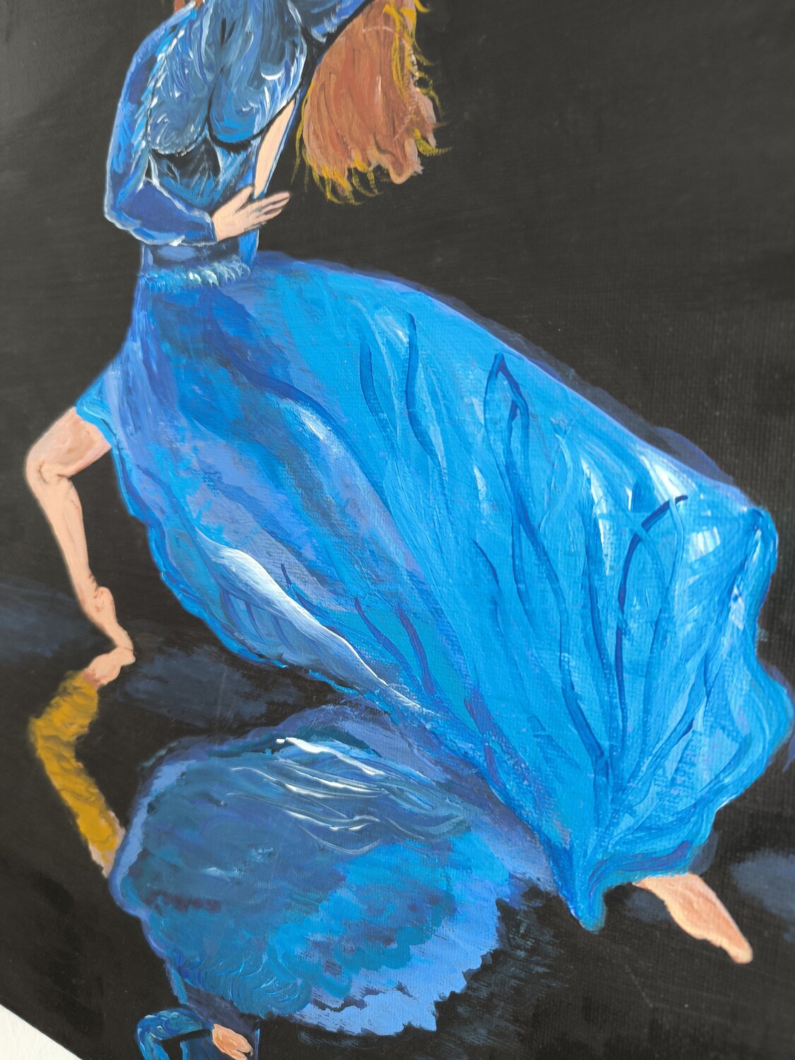 Dancing in the Shadow - Tanya Silva - Acryl auf Leinwand