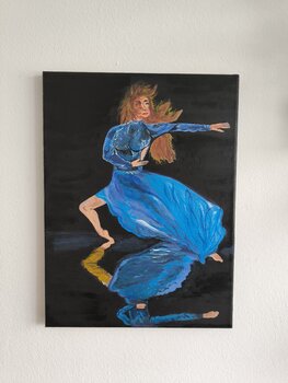 Dancing in the Shadow - Tanya Silva - Acryl auf Leinwand