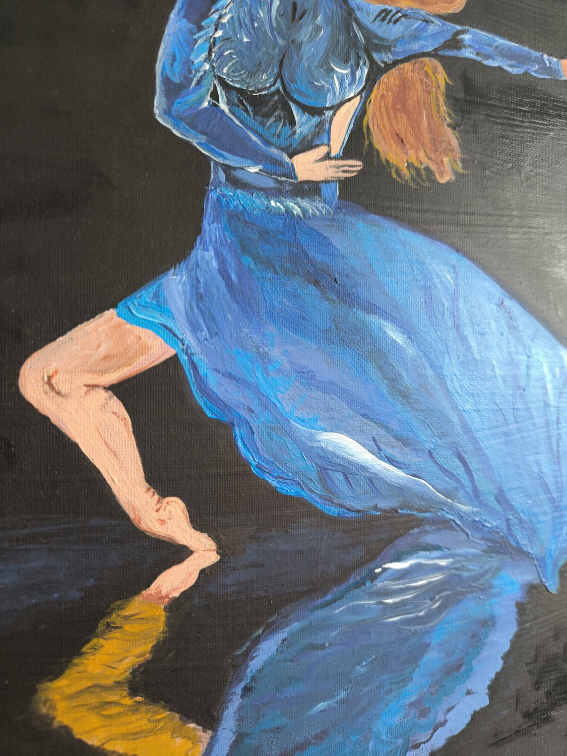 Dancing in the Shadow - Tanya Silva - Acryl auf Leinwand