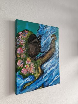 Earth and Water - The Elements of Love - Tanya Silva - Acryl auf Leinwand