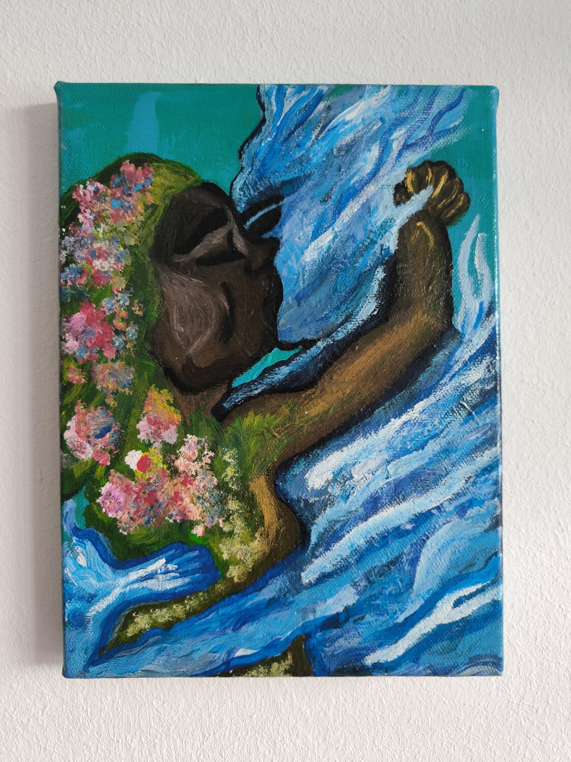 Earth and Water - The Elements of Love - Tanya Silva - Acryl auf Leinwand