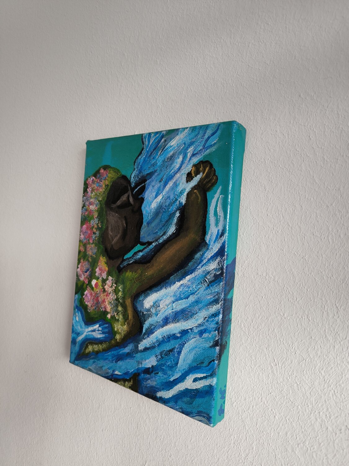 Earth and Water - The Elements of Love - Tanya Silva - Acryl auf Leinwand