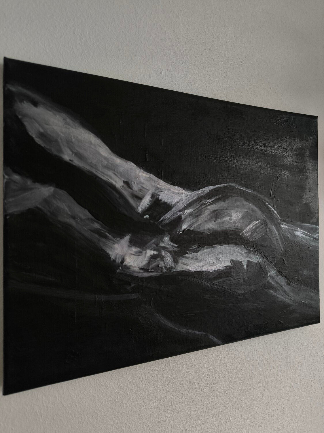 don't judge your "BODY" - Tanya Silva - Acryl, Zement auf Leinwand