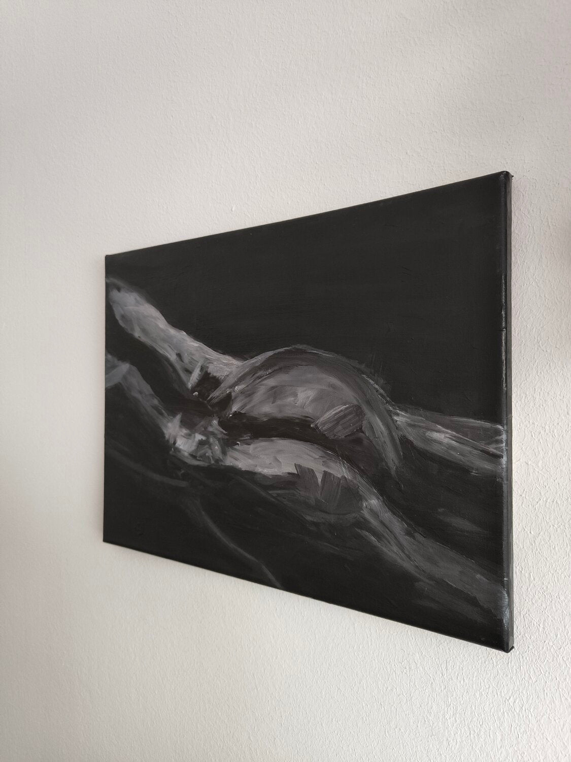 don't judge your "BODY" - Tanya Silva - Acryl, Zement auf Leinwand